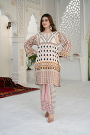 Modern Grace Silk Ensemble – Stitched 2-Piece Ready-to-Wear