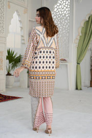 Modern Grace Silk Ensemble – Stitched 2-Piece Ready-to-Wear