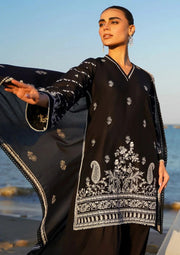 Premium Black Embroidered Eastern Suit – 3 Piece