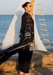 Premium Black Embroidered Eastern Suit – 3 Piece