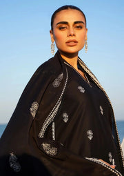 Premium Black Embroidered Eastern Suit – 3 Piece