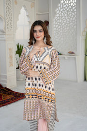 Modern Grace Silk Ensemble – Stitched 2-Piece Ready-to-Wear