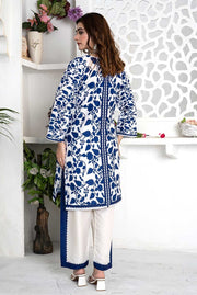 Sapphire Vine – Stitched 2-Piece Poly Lawn Suit