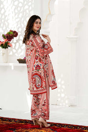 Gulnaar Crimson – Stitched 2-Piece Poly Lawn Suit