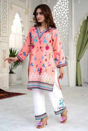 Blush Bloom – Stitched 2-Piece Poly Lawn Suit
