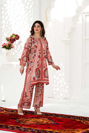 Gulnaar Crimson – Stitched 2-Piece Poly Lawn Suit